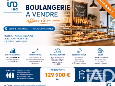 vente locaux professionnels 0 pièces 140 m² à mortcerf (77163)  109 990 €