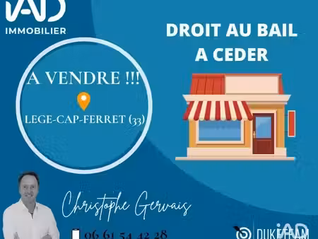 vente locaux professionnels 0 pièces 70 m² à lège-cap-ferret (33950)  80 000 €