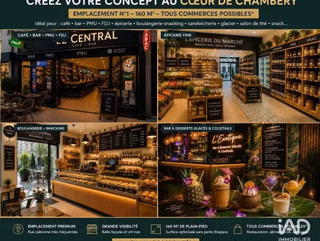vente locaux professionnels 0 pièces 160 m² à chambery (73000)  106 000 €