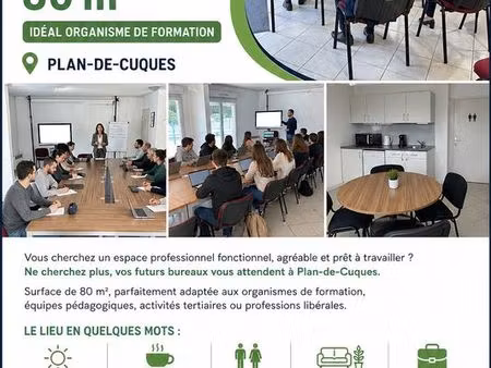 bureaux 80 m² idéals pour organismes de formation