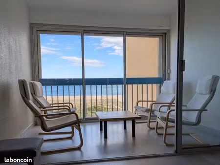 port leucate loue a l année appartement 2 chambres  2 loggia  direct mer  piscine