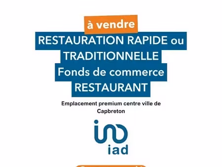 vente locaux professionnels 0 pièces 55 m² à capbreton (40130)  330 000 €