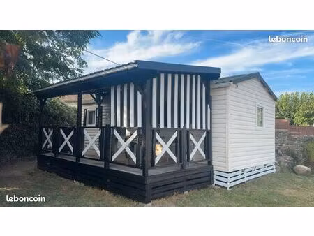 mobil home 6 personnes+terrain