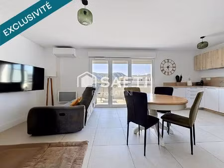 f3 neuf grande terrasse vue dégagée avec garage