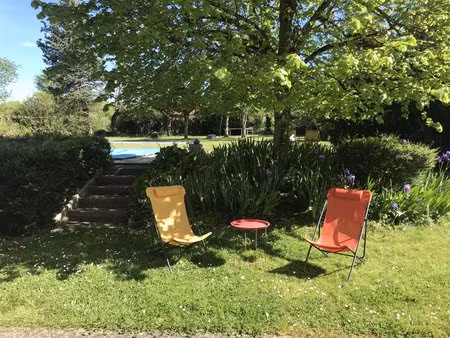 maison de caractère en chaumière avec piscine sur la commune de dissay (86130)