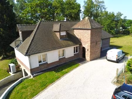 très belle maison à lallaing : semi-plain-pied de 170 m² sur 3 300 m² de parcelle verdoyan
