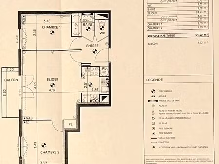 appartement f3 vendu loué – investissement rentable et stable – villepinte 93420