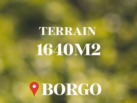 terrain 1639 m² borgo