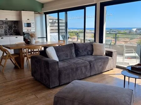 appartement t3 duplex vue mer de 79m2
