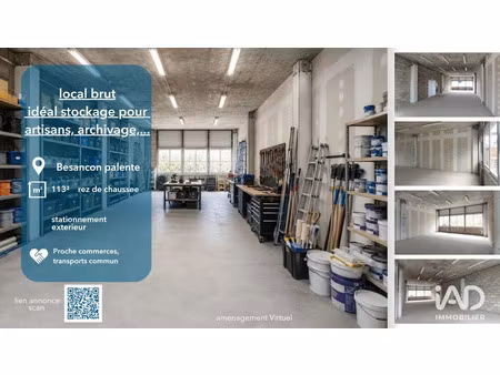 location locaux professionnels 0 pièces 113 m² à besançon (25000)  700 €