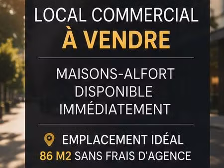 boutique  magasin  bureau  show-room - 86 m² - 8 m vitrine – rer à 3 min - 570 000