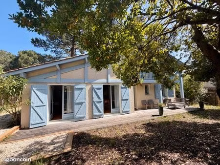 cap-ferret  dune de l’herbe  très belle villa 132 m2  5 chambres  garage  sur beau terrain