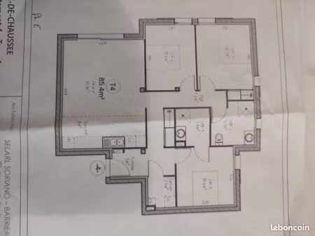 vends appartement t4 85 m2