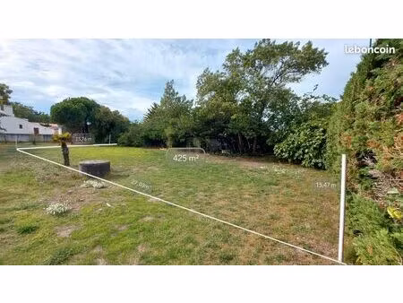 terrain constructible - 425 m2 - côté dune  zone blanche du pprl - avec puits
