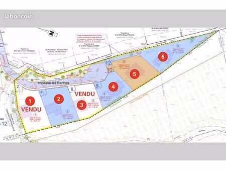 terrain constructible 984 m² - artiguelouve