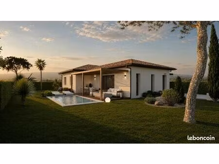 villa à batir t4 90m2 sur les hauteurs de baziege 31450