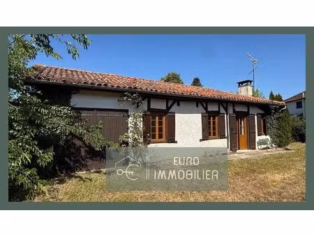 luxey - plain pied 73m2 2 chambres - garage - dépendace 1189m2