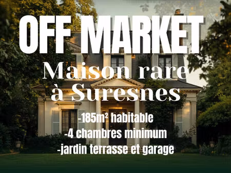 vente maison 7 pièces  185.00m²  suresnes