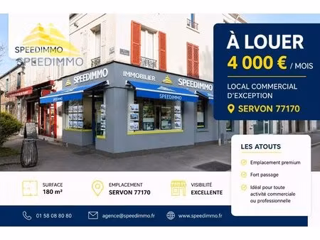 local commercial a louer servon