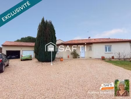 plain-pied - chauffage au sol - double garage
