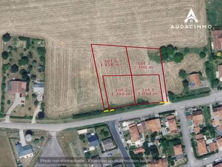 terrain constructible viabilisé à vendre