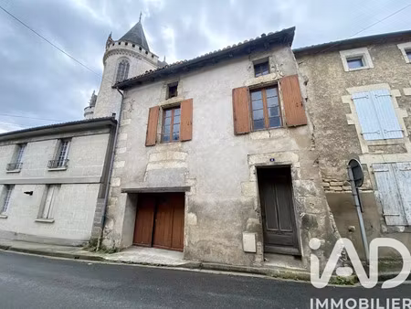 vente maison 3 pièces 55 m² à la rochefoucauld (16110)  75 000 €