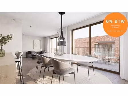 prachtig gelijkvloers appartement met twee slaapkamers en groot terras