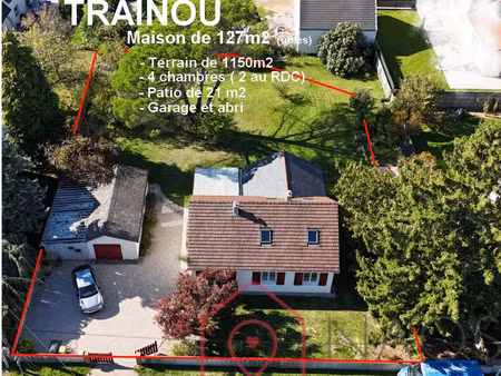 vente maison 5 pièces 110 m² traînou (45470)
