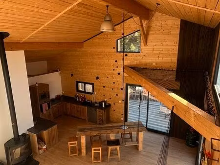 chalet bois moderne et atypique