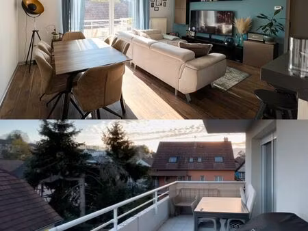 appartement 2p meublé 58m2 avec balcon - sierentz