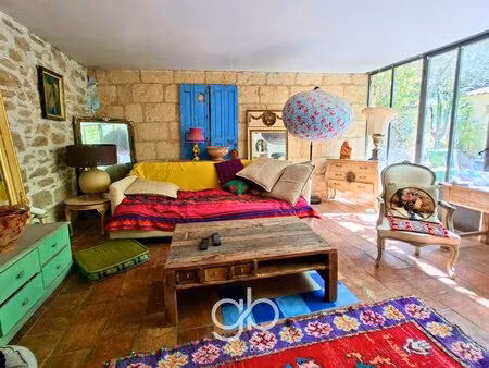 4-bedroom character stone home with pool & studio - aujargues (south of france)