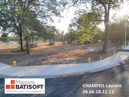 vente terrain 525 m² sanguinet (40460)