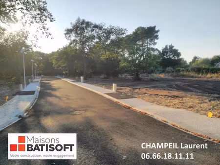 vente terrain 605 m² sanguinet (40460)