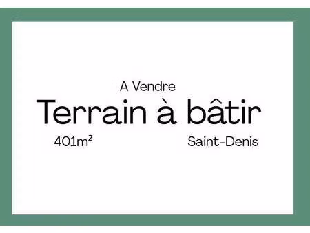 terrain constructible à vendre