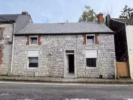 maison 2 façades en pierre avec jardin à rénover