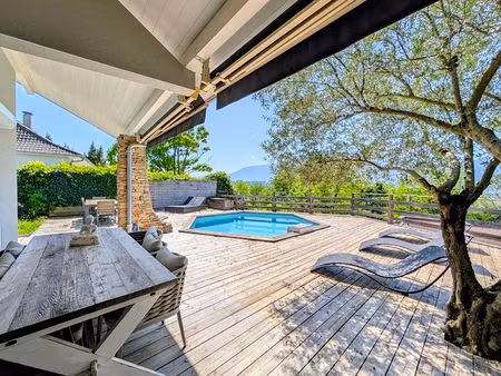 aix-les-bains - villa rénovée avec vue lac et piscine
