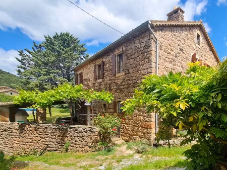 maison en pierre avec terrain