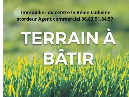 terrain de 735m2 à vendre à la réole