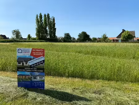 vente terrain 1100 m² à simencourt (62123)  58 000 €