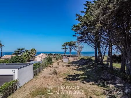 terrain constructible d'exception face à l'océan