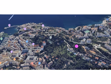 vente terrain 4955 m² à bastia (20200)  860 000 €