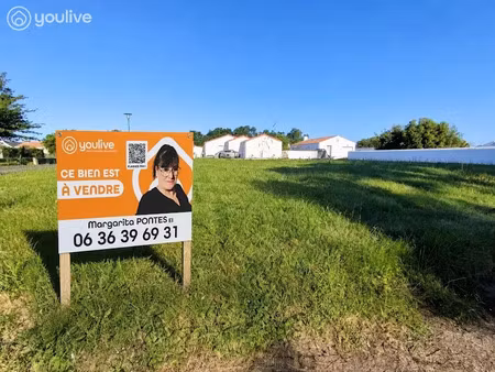 vente terrain à batir 562 m² à saint-urbain (85230)  107 200 €