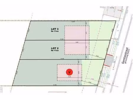 ruime bouwgrond voor halfopen bebouwing met open uitzicht...