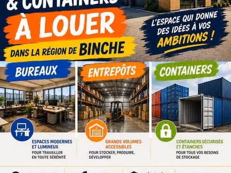 entrepôt bureau container à louer