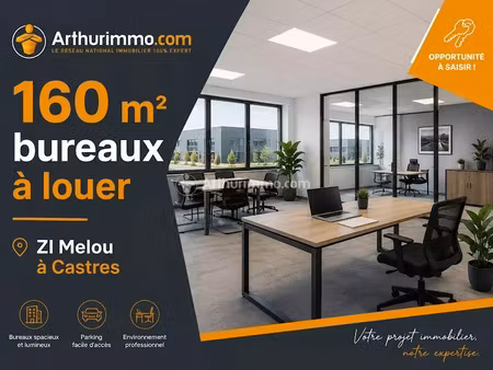location locaux professionnels 7 pièces 160 m² à castres (81100)  1 650 €