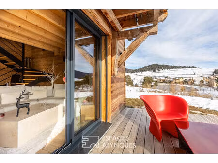 chalet contemporain avec vue à proximité des angles