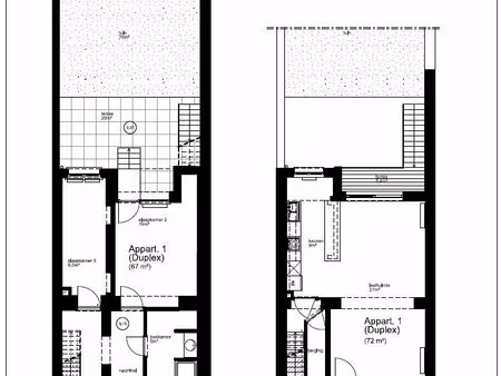 duplex à louer à rotterdamstraat 88 molenbeek-saint-jean (rwc42649)