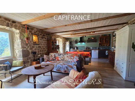 ardèche  à saint pierreville  grande maison de 152m² avec terrain et une source. belle exp