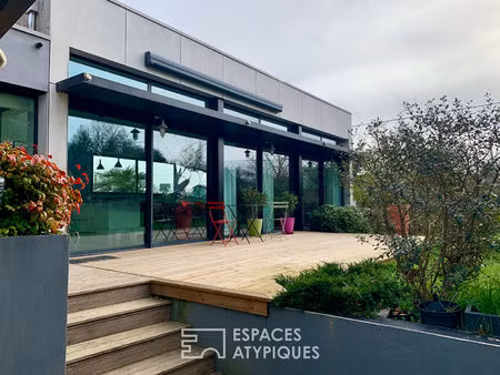 originale villa d'architecte aux volumes singuliers