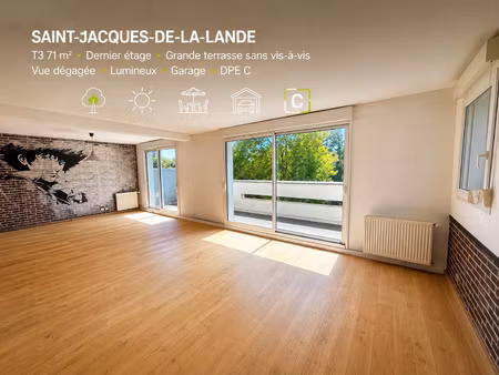 vente appartement 3 pièces à rennes saint-jacques (35000) : à vendre 3 pièces / 73m² renne